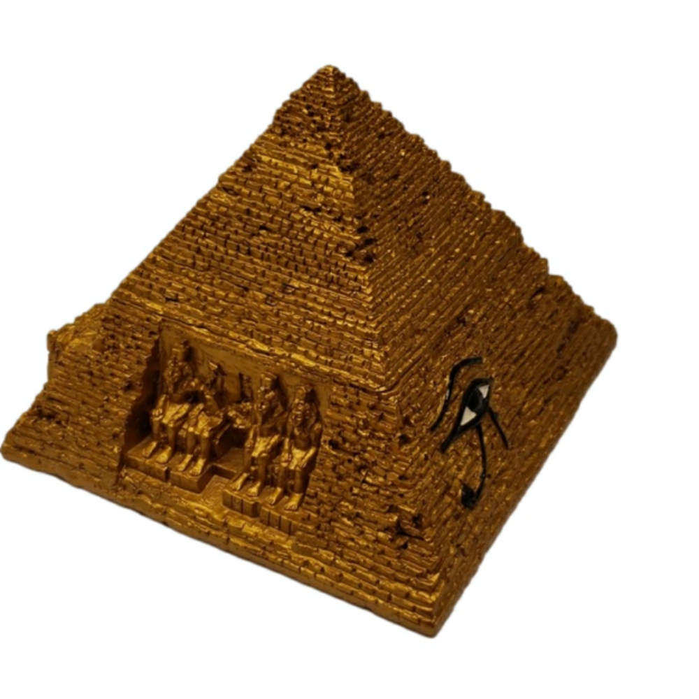 Pacific GIFTWARE Pyramid Egyptian Box Gold Resin